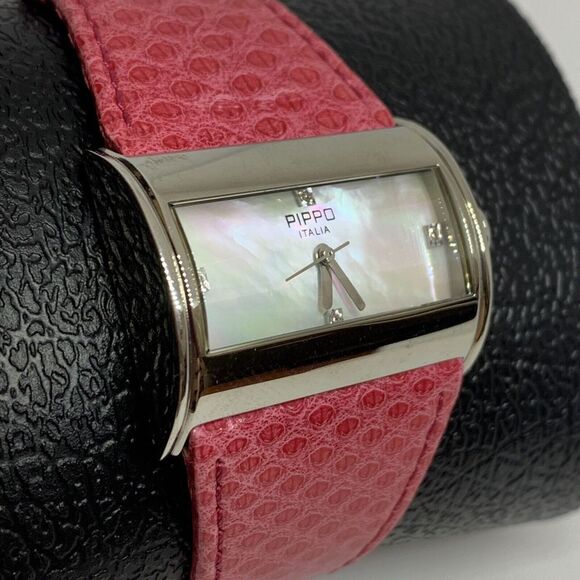 Pippo Perez Luxury Collection Women\'s Pink Leather Analog Dial Quartz Watch HE10 main image 7